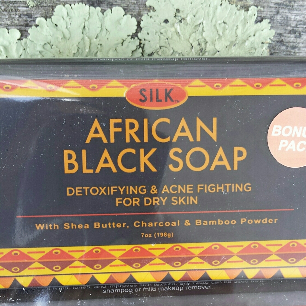Silk African Black Soap 2-Pack - Picture 2 of 4